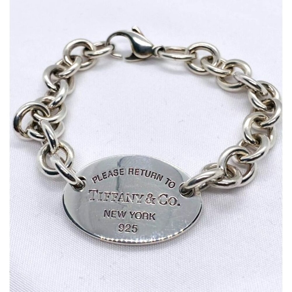Tiffany & Co Sterling Silver 925 Return To Tiffany Oval Bracelet